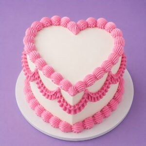 Vintage Heart Cake