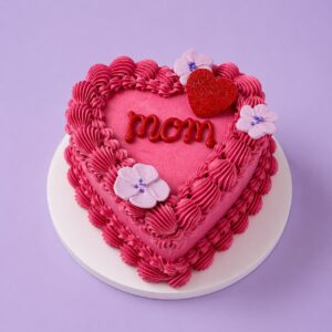 Mom Heart Cake