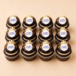Cupcakes mit Firmenlogo